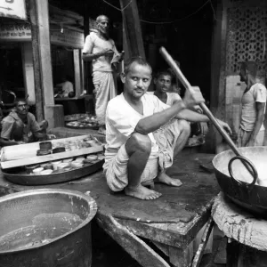 Curry shop, Delhi, India