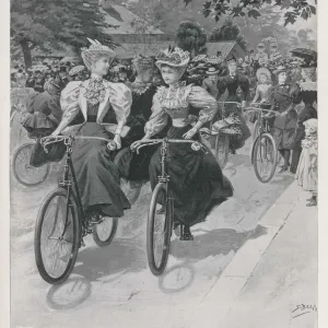 Cycling in Battersea Park