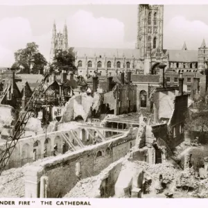 Damage to Canterbury during WW2 - Baedeker Blitz