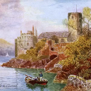 Dartmouth, Devon - The Castle and Church on the River Dart