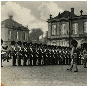 Denmark - Copenhagen - The Royal Guard - Amelienborg Palace