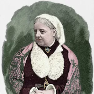 Dinah Craik (1826-1887). Engraving. Colored