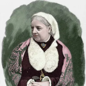 Dinah Craik (1826-1887). Engraving. Colored