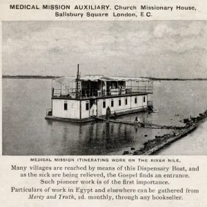 Dispensary boat on the Nile, Egypt