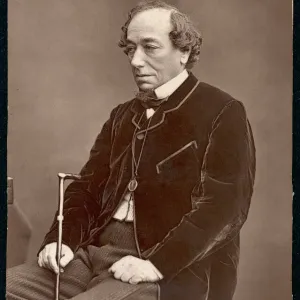 Benjamin Disraeli Print - 1st Earl of Beaconsfield Portrait Benjamin Disraeli Print - 1st Earl of Beaconsfield Portrait