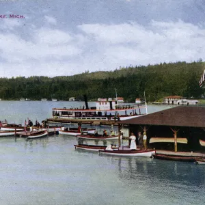 Dock Scene - Walloon Lake, Michigan