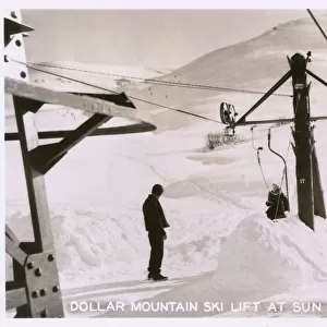 Dollar Mountain Ski Lift, Sun Valley, Idaho, USA
