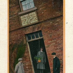 Doorway of the Crooked House Inn, Himley, Staffordshire