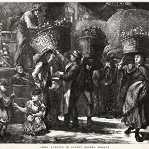 Early Morning in Covent Garden Market, London 1871