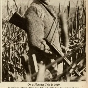 Edward Prince of Wales, on hunting trip