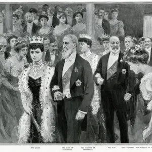 Edward VII visiting Chatsworth House, Derbyshire