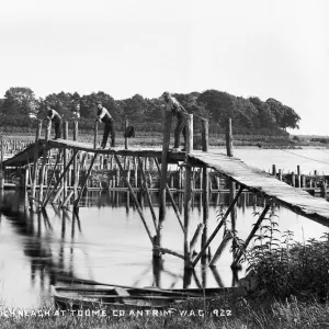 Eel Weir on Lough Neagh at Toome, Co. Antrim