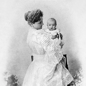 Empress Alexandra with Grand Princess Anastasia