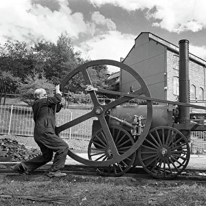 Engineers at Ironbridge Gorge Museum - first railway loco