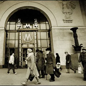 Entrance to the Moscow Metro