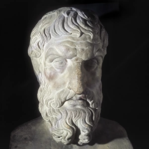 EPICURUS (341-270 BC). Greek philosopher. Bust of