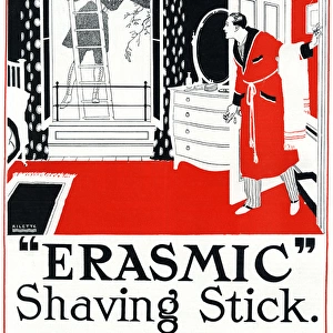 Erasmic Shaving Stick advert, WW1