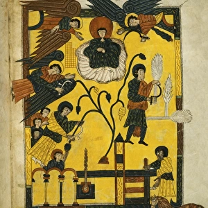 Escorial Beatus, 10th c Eschatological Harvest