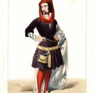 Etienne Melingue as Fernand in Les Amans de Murcie, 1844