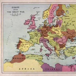 Europe Map C1918