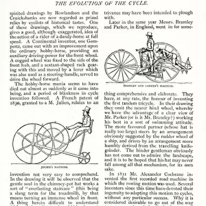 The Evolution of the Cycle -- three cycling machines