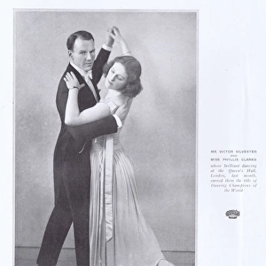 Exhibition dancers Victor Silvester and Phyllis Clarke