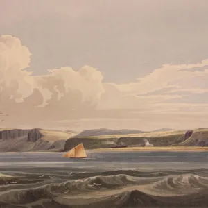 Fairhead from Ballycastle (1828). Nicholl, Andrew 1804 - 1886. Date: 1828