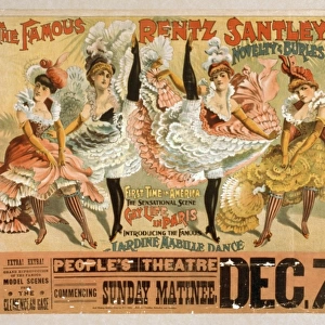 The famous Rentz Santley Novelty and Burlesque Co. first tim