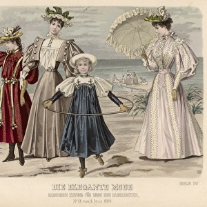 Fashion on Beach, 1895