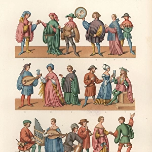 Fashions from the mid 15th century