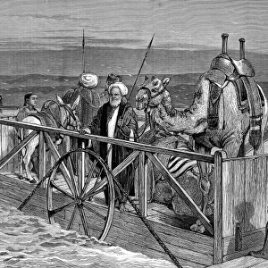 Ferry at Kantara, Suez Canal, Egypt, 1875