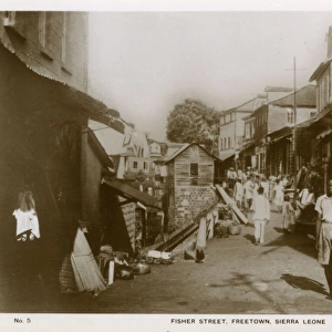 Fisher Street, Freetown, Sierra Leone, West Africa