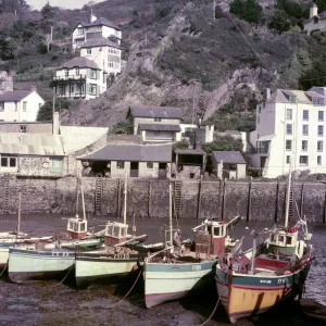 Fishing boats in the harbour, Fowey, Cornwall