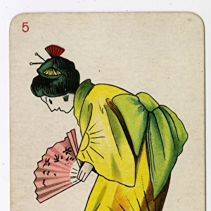 Florence Upton playing cards - Japanese Lady