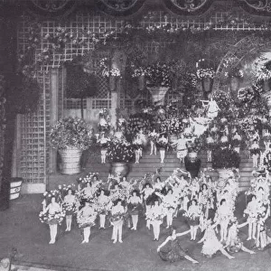 The Flower scene from Happy Days at the Hippodrome, New York (1919). Produced by Charles Dillingham Date: 1919