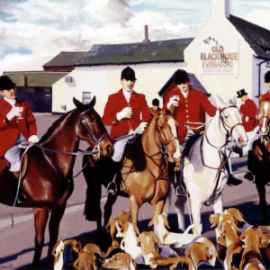 Fox Hunters toast a day on the hunt at their local