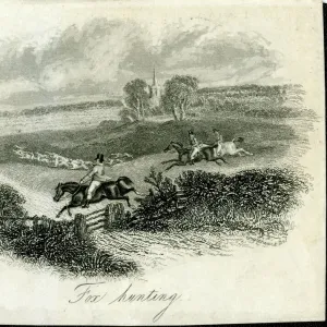 Fox hunting scene