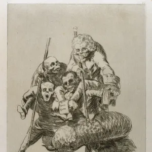 Francisco Goya (1746-1828). Caprices. Plaque 77. What one do