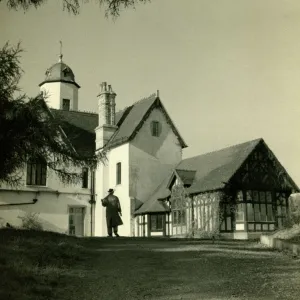 Gardener at Pensax Court, Worcestershire