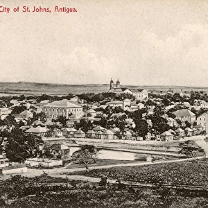 General view, St Johns, Antigua, West Indies