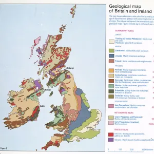 Geological map of Britain and Ireland