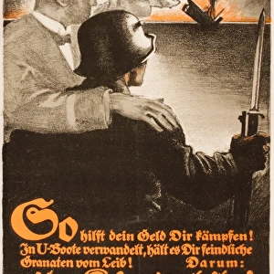German propaganda poster, War Bonds, WW1