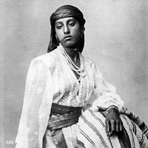 Girl in traditional costume, Egypt