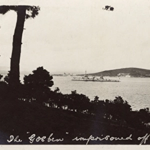 The Goeben - Ottoman Navy Flagship - imprisoned off Buyukada