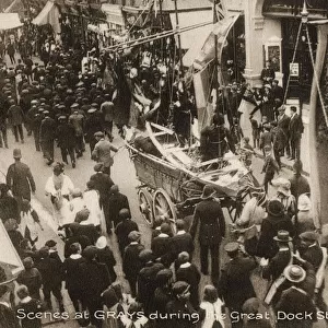 The Great Docks Strike of 1912 - Scene at Grays, Essex