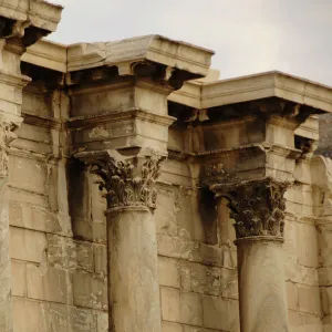 Greece. Athens. Hadrians Library. Created by Roman Emperor