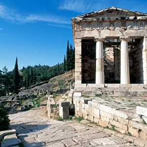 Greece. Delphi. The Athenian Treasury. 510 to 480 B. C