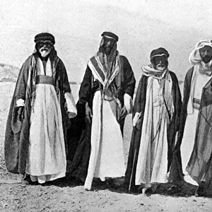 Group containing King Faisal I and Fahad Beg