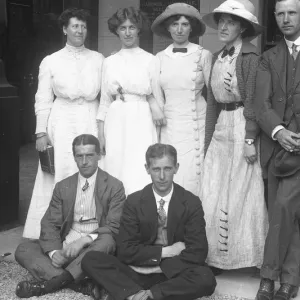 Group in front of office