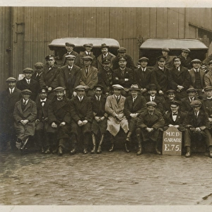 Group photo, men of the MED Garage E75
